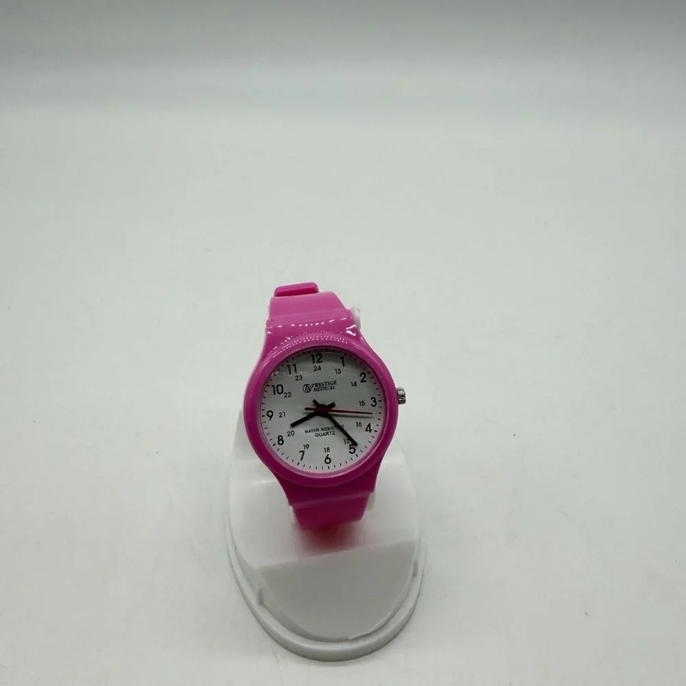 Prestige Medical student scrub watch water-resistant plastic strap -Pink